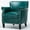 Teal Green, variant on Pemberly Row Modern Teal Green Faux Leather Club Accent Chair
