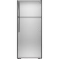 thumbnail image 1 of GE® 18 Cu. Ft. Top-Freezer Refrigerator Stainless Steel - GTS18FSLKSS, 1 of 4