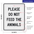 thumbnail image 3 of Do Not Feed The Animals Sign,, 3 of 8