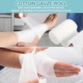 thumbnail image 3 of Gauze Bandages 12 Rolls, Woven Elastic Bandages 5 cm x 4.5 m, First Aid Wound Care Dressings, Medical Bandage Material, 3 of 5