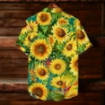 thumbnail image 5 of HomeDM Mens Hawaiian Shirt Summer Beach Short Sleeve Floral Button Down Vacation Tops Tropical Shirt M-3XL, 5 of 9