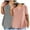 Pink, variant on Meichang 2 Pack Plus Size Tops for Women Summer Notch V Neck T-Shirts Solid Casual Short Sleeve Tunic Tops Loose Fit Soft Basic Tshirt Shirts