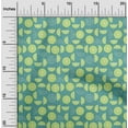 thumbnail image 2 of oneOone Cotton Jersey Turquoise Blue Fabric Lemon Craft Projects Decor Fabric Printed By The Yard 58 Inch Wide, 2 of 4