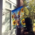 thumbnail image 2 of Doberman Pinscher in Sunflowers House Flag 28 in x 40 in, 2 of 5