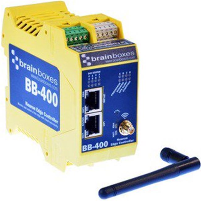 Brainboxes BB-400 RS-232 8 Lignes Dio un Port Ethernet pour Réseau Large