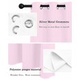 thumbnail image 5 of Solid Color Thermal Insulated Blackout Curtains for Bedroom 36 Length Pink Room Darkening Curtain 1 Panel Grommet Window Curtain Drape for Living Room Nursery Room, 5 of 7