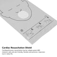 thumbnail image 3 of Cardiopulmonary Resuscitation Barrier, Prevent Bodily Fluids Cardiac Resuscitation Face Shield Continuous Monitoring Disposable Transparent  for Emergency Use, 3 of 7