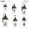 thumbnail image 5 of Livex Lighting Exeter Outdoor Wall Lantern in Black, 5 of 8
