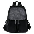 thumbnail image 1 of Ladies Fashion Solid Color Leather Tassel Zipper Large Capacity Casual Backpack Clear Mini Backpack, 1 of 7