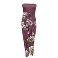 thumbnail image 4 of Women Dresses Sexy Sling Shoulder strap Dresses Printed Sleeveless Strapless Fashion Dresses Purple Trendy Skirt Size L, 4 of 5