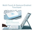 thumbnail image 3 of Keyboard case for iPad 9.7 for iPad 2018 (6th Gen) - iPad 2017 (5th Gen) - iPad Pro 9.7 - iPad Air 2&1-Touchpad Detachable Keyboard with Pencil Holder -Slim Leather Folio Smart Cover, 3 of 7