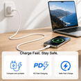 thumbnail image 6 of Diyanisly 2‑Pack 20W USB Type‑C Wall Fast Charger Block, 6FT Dual‑Style Charging Cables, Compatible with iPhone 17/16/15/14/13/12/11, 6 of 7
