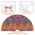thumbnail image 4 of Yiaed Lavender Flowers Print Christmas Tree Skirt , Tree SkirtsTree Mat for Christmas Winter Holiday Indoor Decorations-30", 4 of 7
