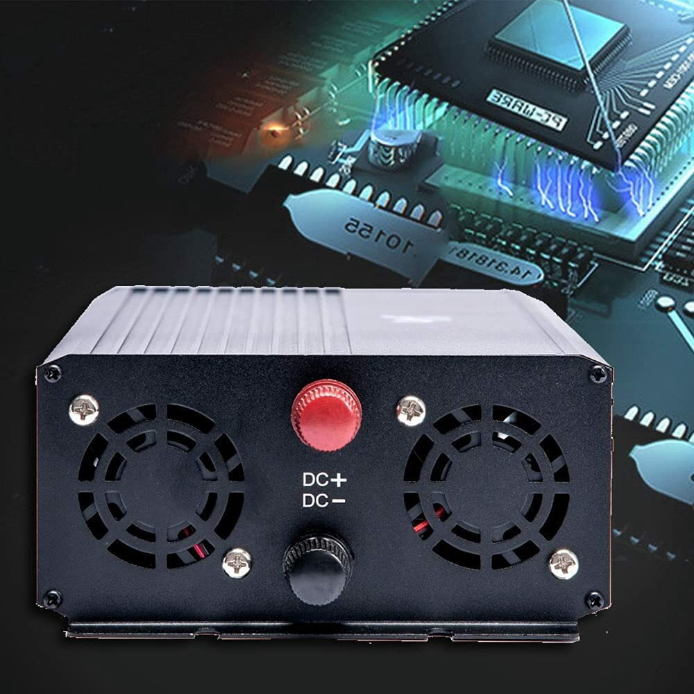 SHANNA 1500-Watt Continuous 3000-Watt Surge Power Inverter with Dual Digital Display for RV