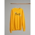 thumbnail image 3 of Beauty Lettering With Daisy  Sweatshirt Women -Image by Shutterstock, Female Large, 3 of 4