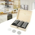 thumbnail image 3 of Wooden Coin Storage Box With Adjustment Pad Antioxidative Coins Display Storage Box Commemorative Coin Brand New, 3 of 9