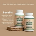 thumbnail image 2 of Lions Mane Mushroom Capsules (Two Month Supply - 120 Count) Organic and Vegan Supplement - Nootropic for Brain Health and Growth, Immune Booster, Made in The USA by Double Wood Supplements, 2 of 5