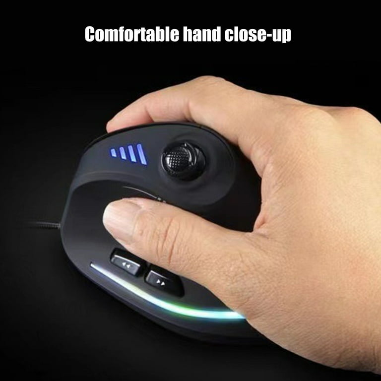 Zeiwohndc Corded Vertical Ergonomic Mouse Programmable Buttons