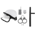 thumbnail image 2 of 5x Kit de Disfraz de Oficial de Policía de Simulación Juguete de Policía Casco, 2 of 9