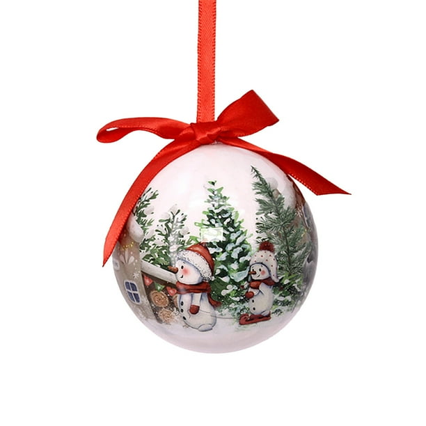 Decoraciones de Árbol de Navidad Bola de Navidad Bola de Espuma Bola de Muñeco de Nieve Árbol de Navidad Tienda Ventana Patio Escalera Sala de Estar Decoración Colgante Decoración de Sala de Estar