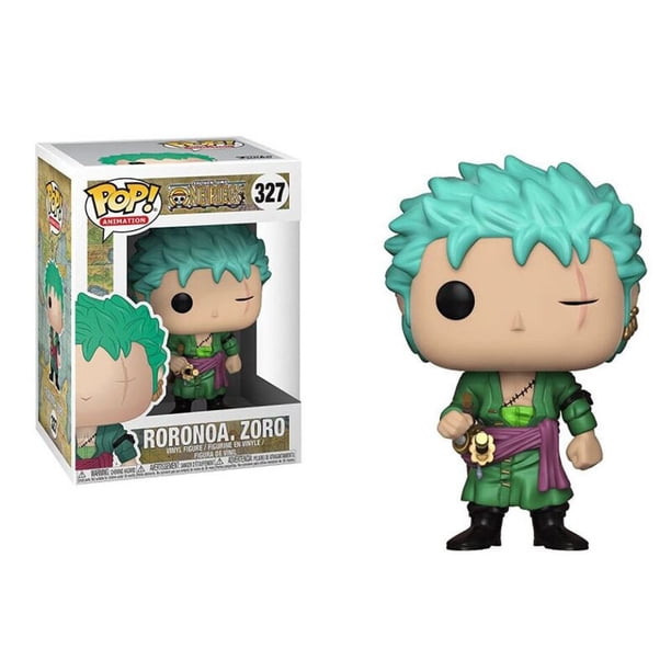 Funko Pop-Muñeca de juego de una pieza para niños, muñeco de decoración de escritorio, Feiqiao, Bassi, Rosolon, Roronoa, tres cuchillos, flujo manual, oficina, regalo