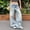 Blue, variant on DuoJiaJ Casual Jeans High Waist Wide Leg Flowy Trousers With Embroidered Pockets And Flared Hem Women's Wide Leg Pants Blue L