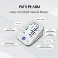 thumbnail image 2 of PATH PHARM Blood Pressure Monitor for Home Use with Adjustable Arm Cuff, Backlit LCD Display, and User Memory, Precision Accurate Machine for Home, Portable Travel Size, Canadian Brand, 2 of 10