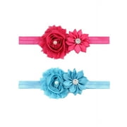 Headband for Baby Girl, Cute 12 Pieces Hair Bows Clips Flower Ribbon Hair Accessories For Kids