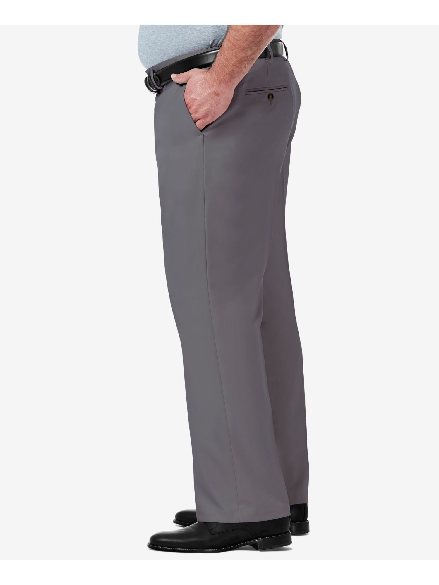 パンツ CLASSIC FIT TROUSERS GRAIGE Men's Haggar® Premium Comfort Expandable-Waist Classic-Fit