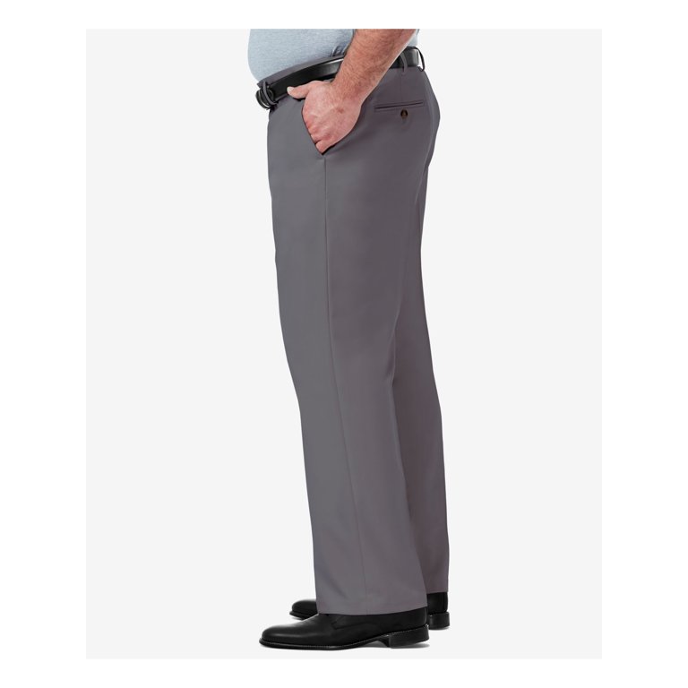 Haggar Mens Big & Tall Wrinkle Free Dress Pants, Classic Fit