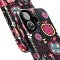 thumbnail image 2 of Cute Apple & Floral Pattern Phone Case, “Sweet Like Me” Text with Butterflies & Hearts, Fun Colorful Protective Cover for iPhone 16 15 14 13 12 11, 2 of 6