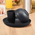 thumbnail image 6 of Wheat Straw Dinnerware Sets,Reusable Dinnerware,Unbreakable Dinner Plates for 4,Black Set 8pcs Plates, 4pcs Bowls, 4pcs Cups,and tableware,Microwave Dishwasher Safe, 6 of 7