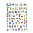 thumbnail image 1 of Vogacara Pegatinas para uñas, calcomanías en relieve 3D, impresión de deslizadores de belleza para manicura, decoración DIY, adhesivo, accesorios de Juegos de manicura WG479 Vogacara CE012223-14B, 1 of 5