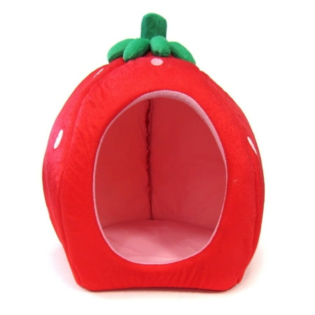 UPC: 0833775004092 | YML FH016_2 Strawberry Pet Bed Medium