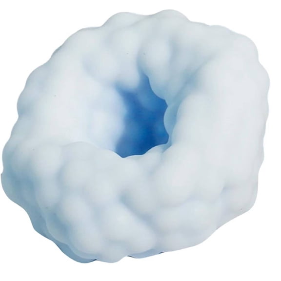 Handmade Stress Ball Maker Kit - Slow Rebound Sensory Squeeze Balls for Anxiety Relief & Focus - Sand Filled Crunchy Squishy Balls for Adults & Teen- Portable Desktop Stress Relief Toys(Blue)