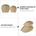 thumbnail image 2 of MasteelfCA 2pcs Handmade Bamboo Basket Creative Bamboo Woven Storage Baske for Home, 2 of 8