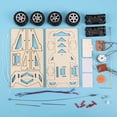 thumbnail image 4 of Coches de juguete a control remoto para niños, ensamblaje de vehículos de construcción, juguete educativo con batería de madera, Kits de modelos de experimentos científicos, 4 of 5