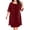 Red Dress, variant on Plus Size Women's Sparkle Chiffon Overlay Mini Dress 2 in 1 Round Neck Short Sleeve Loose Shift Dress Wedding Guest Cocktail Party Dress Red