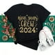 thumbnail image 1 of Ropa de Navidad divertida para mujer, camisetas con estampado de Papá Noel, Tops casuales negros para mujer, Tops de fiesta de navidad, 1 of 5