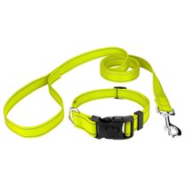Country Brook Petz - Deluxe Reflective Nylon Dog Collar & Leash