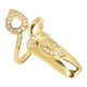 thumbnail image 3 of Anillos creativos en forma de uñas, anillos abiertos de moda personalizados, joyería de diamantes de imitación, joyería para la yema del dedo, dorado, 3 of 14