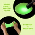 thumbnail image 2 of Joyfy Green Glow-in-the-dark Putty, Non-Sticky Sensory Slime, Fidget Toy for Kids and Adults, Stress Relief Gift, Water-Based Stretch Putty, 2 of 8