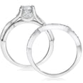 thumbnail image 2 of Pompeii 1 1/2ct Infinity Vintage Diamond Engagement Ring Set 14K White Gold (G/H,I1-I2), 2 of 3