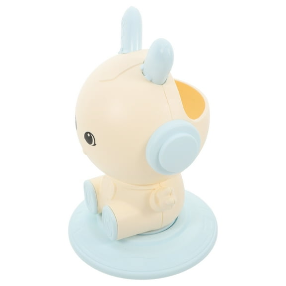 Rotating Pen Holder For Desk Cute Pencil Case Kawaii Makeup Brush Holder Desk Accessories For Women Office Desk Organizer Blue