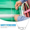 thumbnail image 4 of Miangastore Stainless Steel Cable Tether Silver 6Pcs 41.66X0.98X0.20in, 4 of 8