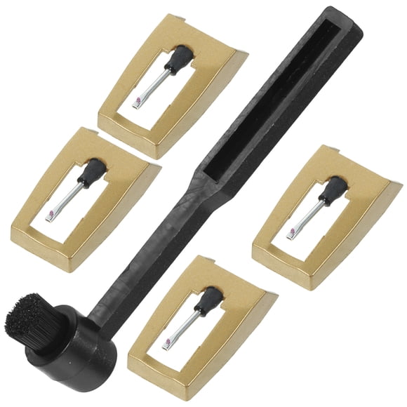 BESTYASH 5-Pcs Compact Record Stylus Needle Red Gems for Turntable Music Playback