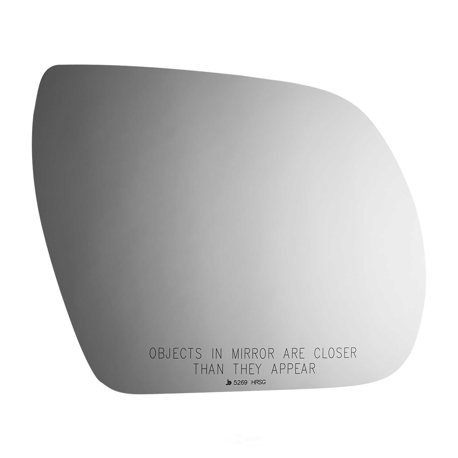 Burco Side View Mirror Replacement Glass with Motor Mount Plate - Clear Glass - 5269HRSG