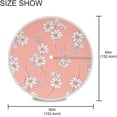 thumbnail image 3 of GZHJMY Little Daisy 60 Inch Round Tablecloth with Zipper Umbrella Hole Washable Spillproof Table Cloth Decorative for Picnic,Camping,Indoor and Outdoor, 3 of 7