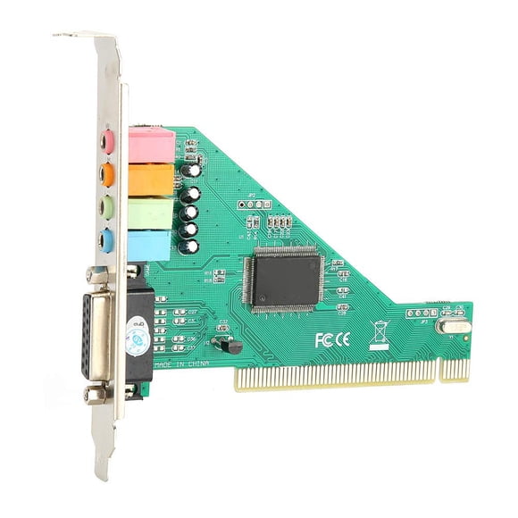 Tarjeta de sonido Qiilu PCI 4.1 canales estéreo envolvente