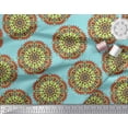 thumbnail image 2 of Soimoi Silk Fabric Mandala Decorative Decor Fabric Printed Yard 42 Inch Wide, 2 of 3